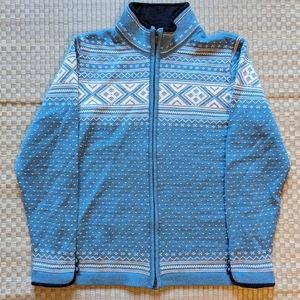 DALE OF NORWAY Valle Women's Cardigan Sweater Jacket Size Medium Made in Norway